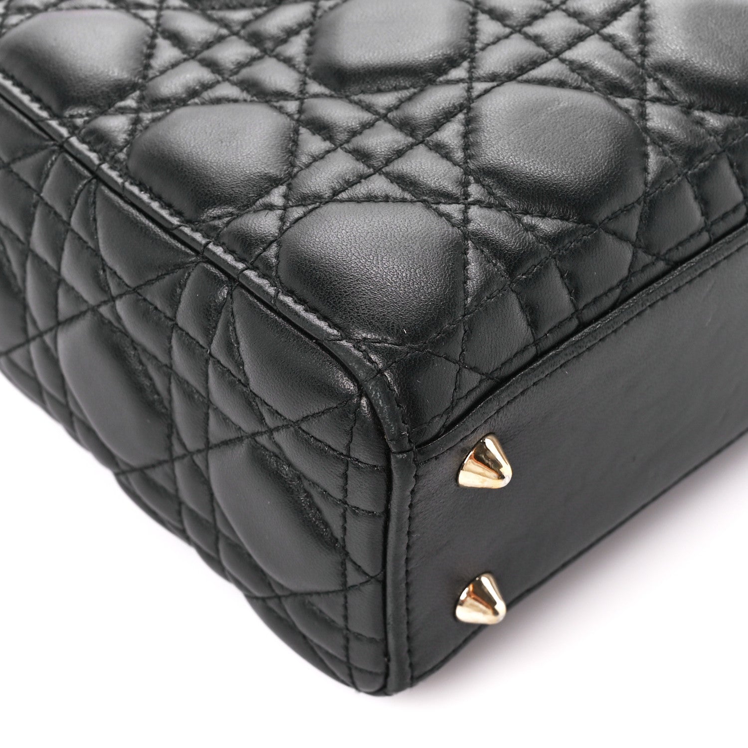 Christian Dior Lambskin Cannage Small Lucky Badges My Lady Dior Black 10 of 12