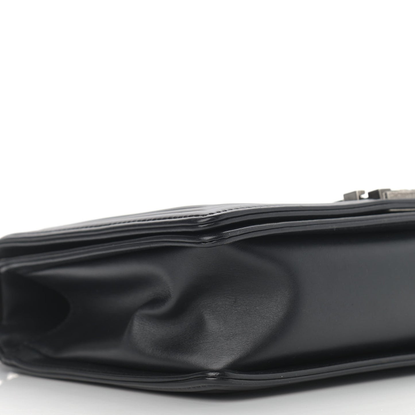 Calfskin Quilted New Medium Boy Flap Black