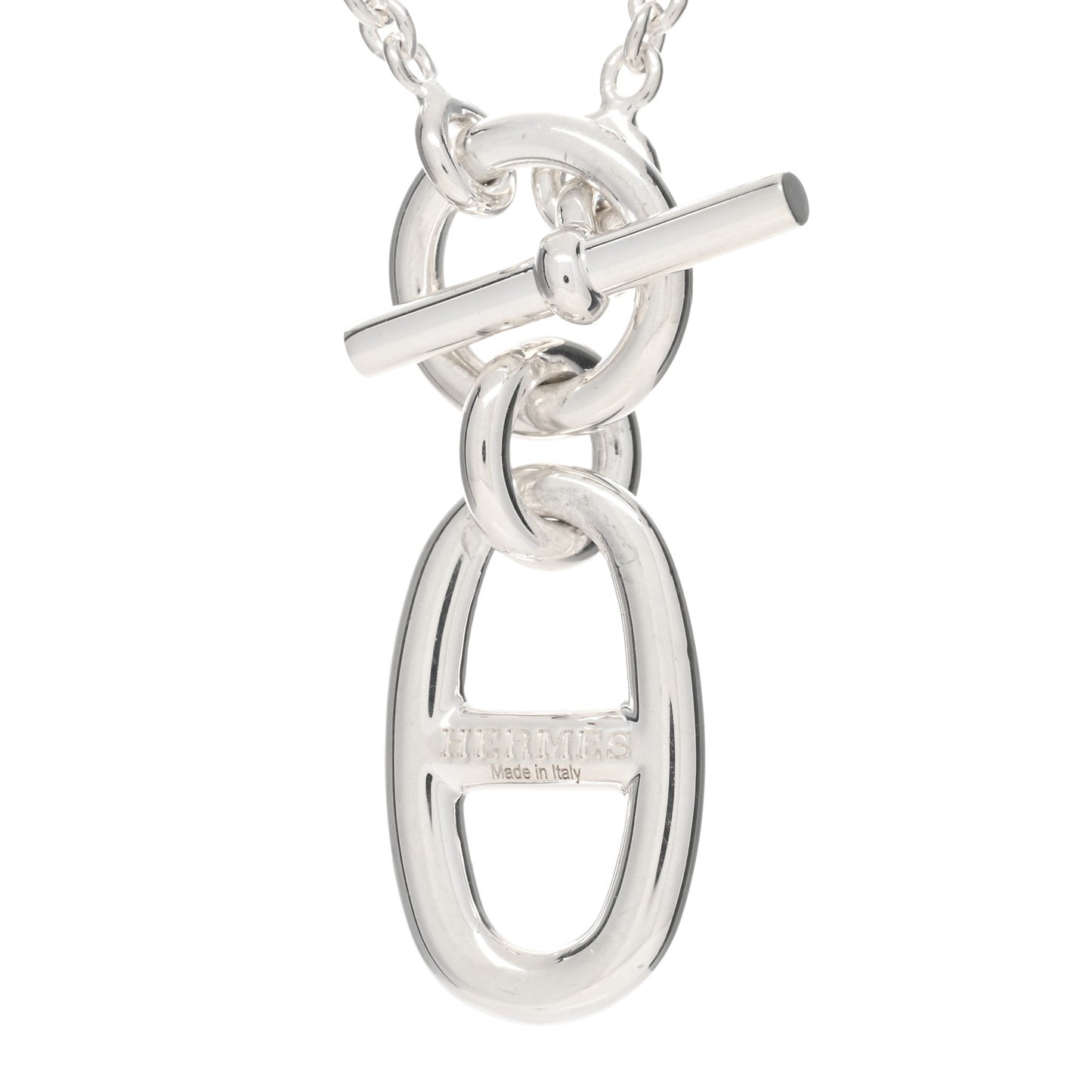 Sterling Silver Amulette Chaine d'Ancre Necklace