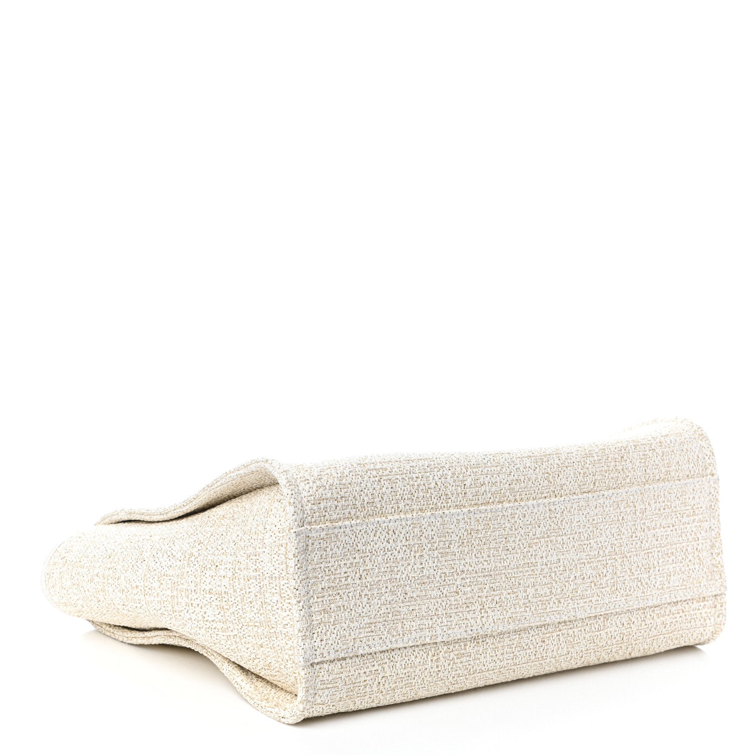 Chanel Lurex Boucle Small Deauville Tote Ivory 4 of 10