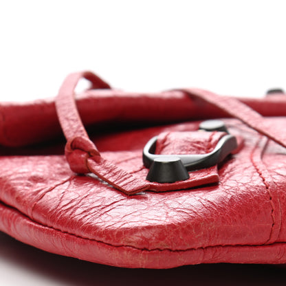 Balenciaga Agneau Classic Hardware Envelope Clutch Rouge Cardinal 9 of 11