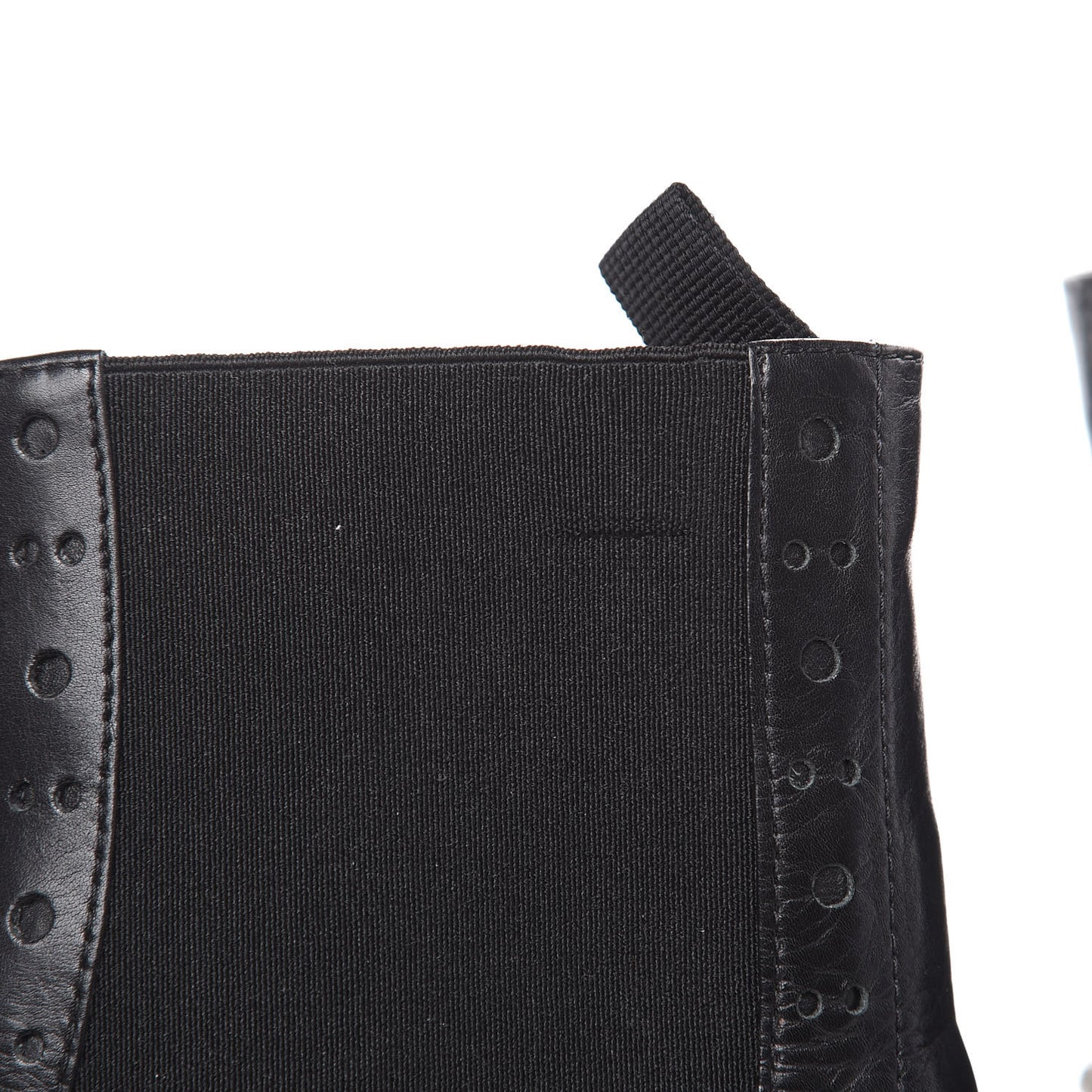 Calfskin Womens Studded Chelsea Boots 40 Black