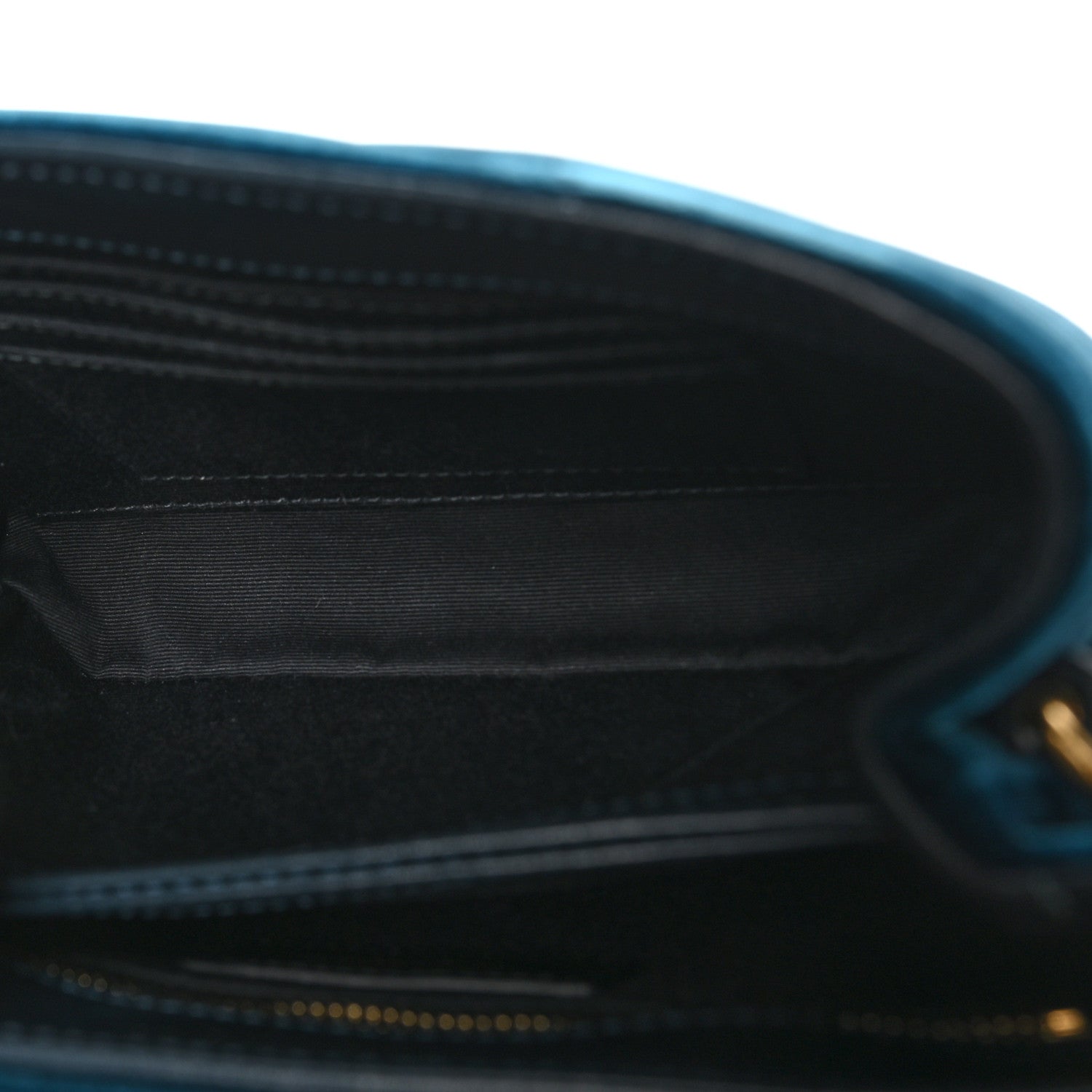 Saint Laurent Velvet Y Quilted Monogram Toy Loulou Chain Satchel Dark Ottanio 5 of 11
