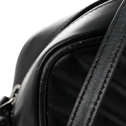 Saint Laurent Calfskin Matelasse Monogram Lou Camera Bag Black 11 of 12