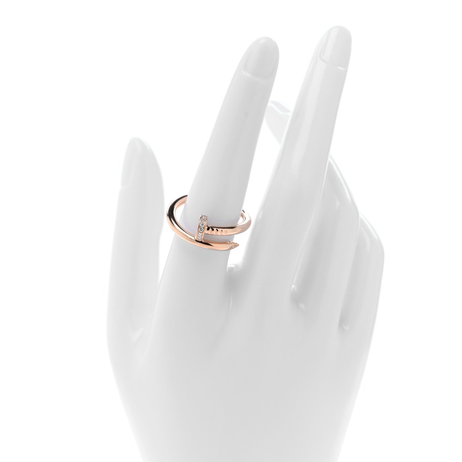 Cartier 18K Yellow Gold Diamond Juste Un Clou Ring 58 8.5 58/8.25 2 of 4
