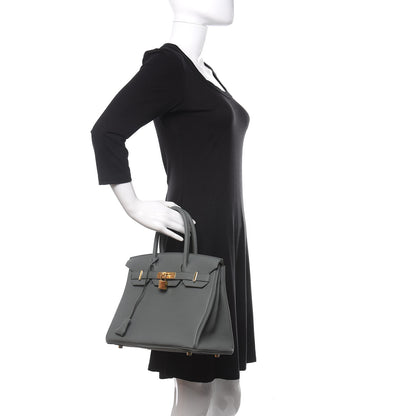Hermes Togo Birkin 30 Vert Amande 2 of 11