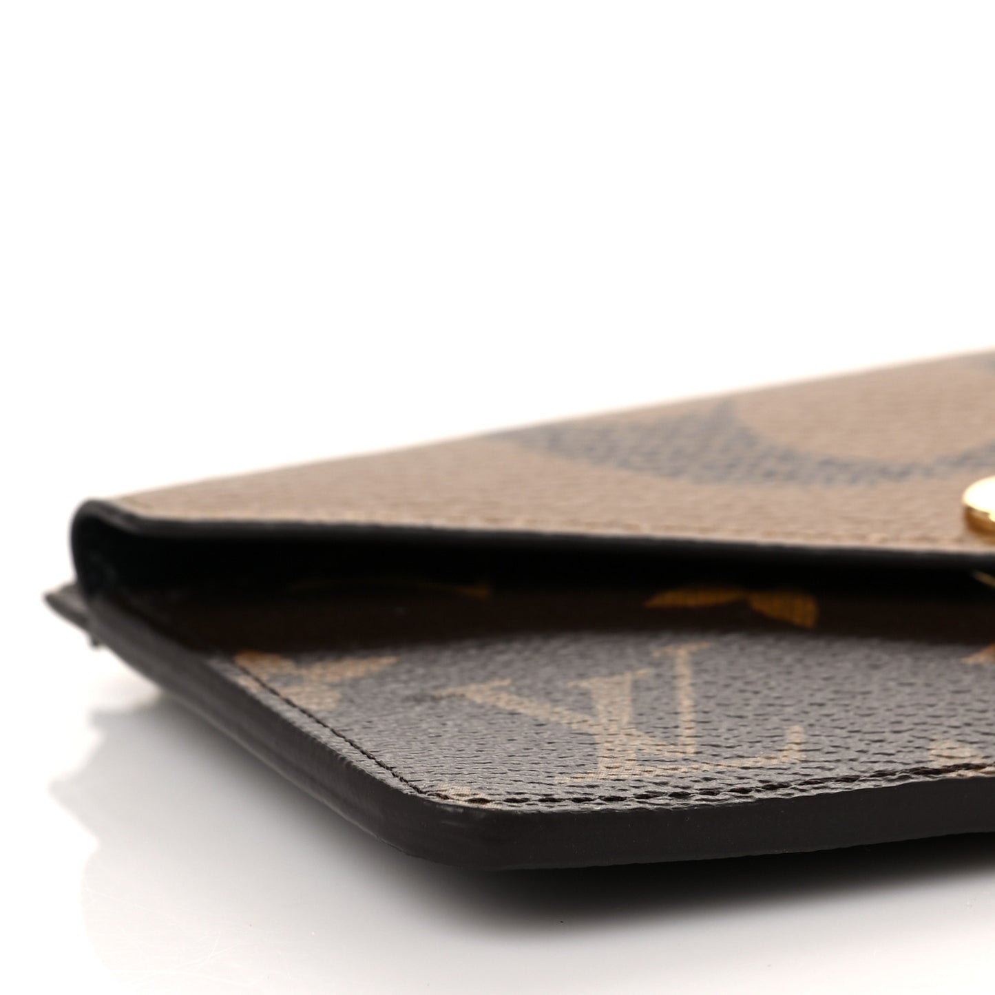 Reverse Monogram Recto Verso Card Holder Brown