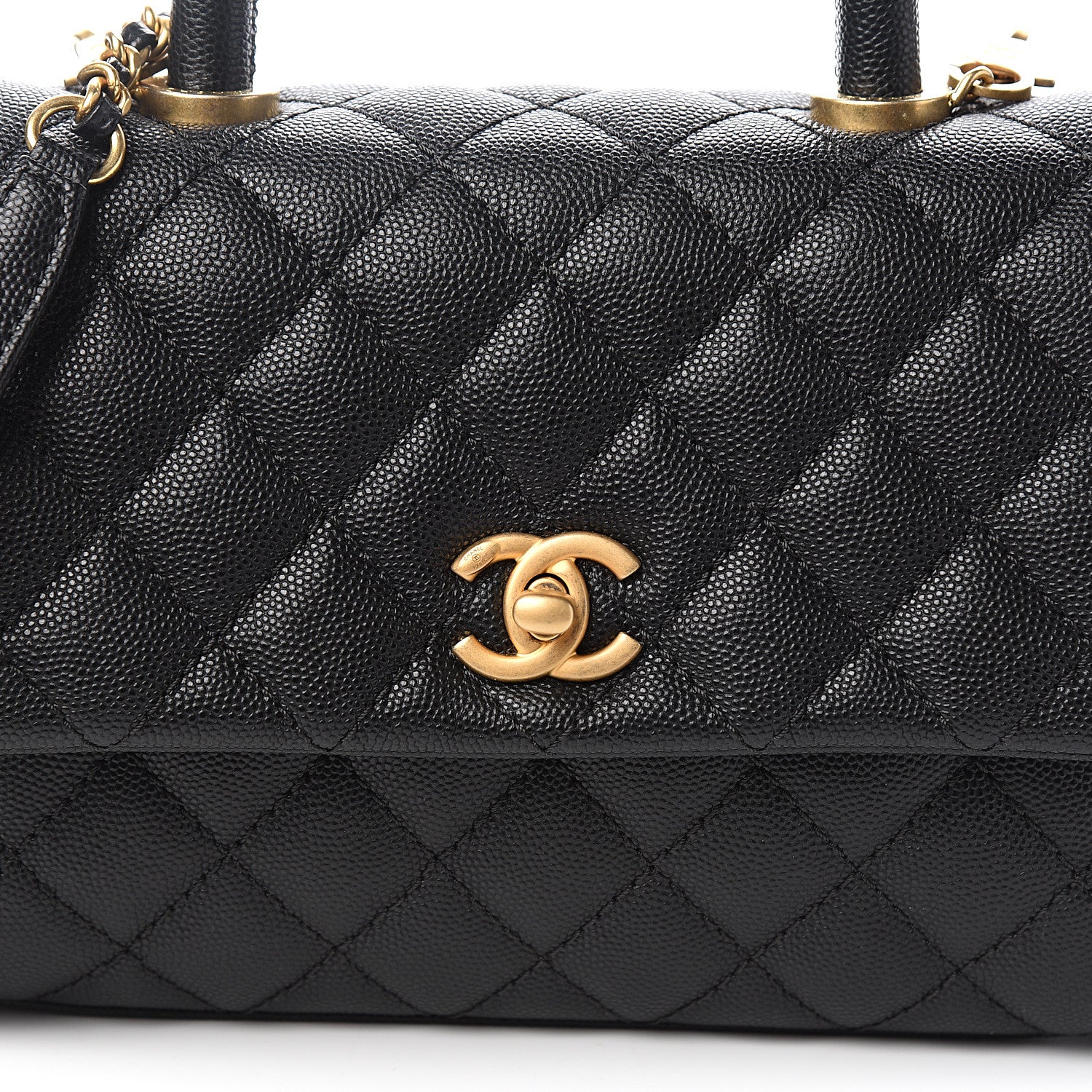 Chanel Caviar Quilted Mini Coco Handle Flap Black 9 of 9