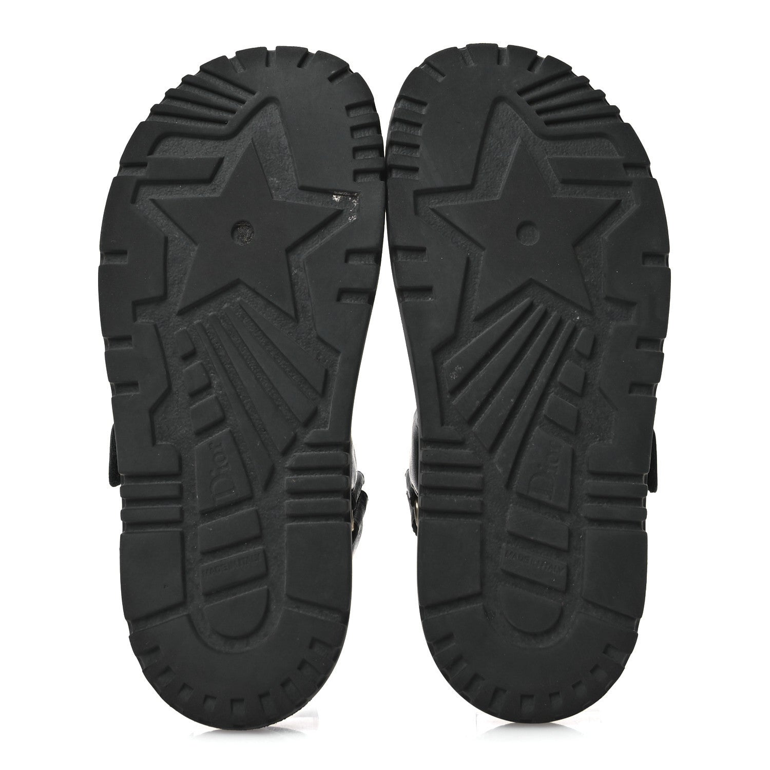 Christian Dior Lambskin Dioract 10mm Sandals 37.5 Black 6 of 10