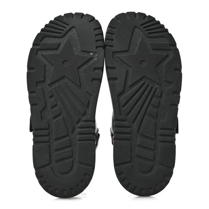 Christian Dior Lambskin Dioract 10mm Sandals 37.5 Black 6 of 10