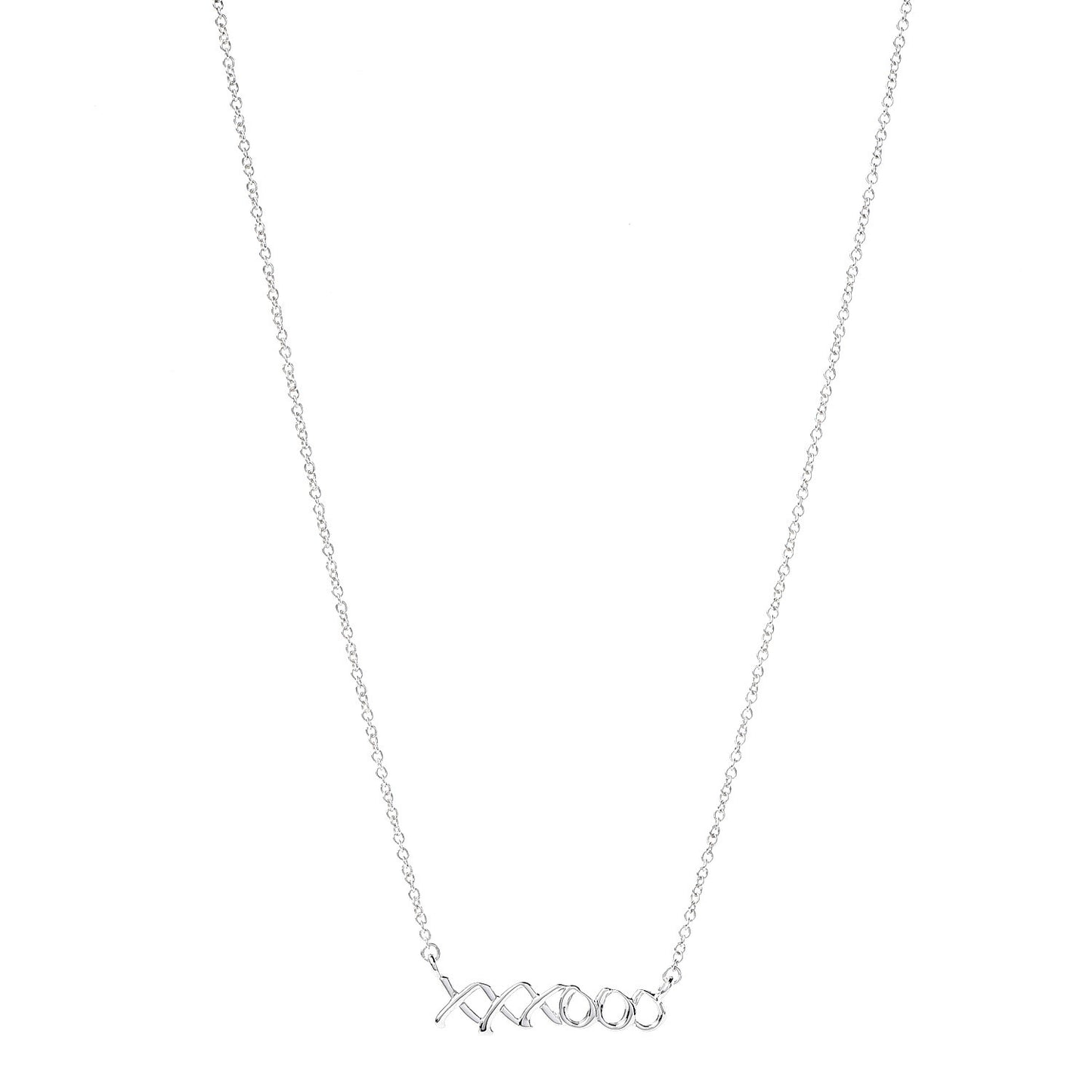 Sterling Silver Paloma's Graffiti Love and Kisses Pendant Necklace