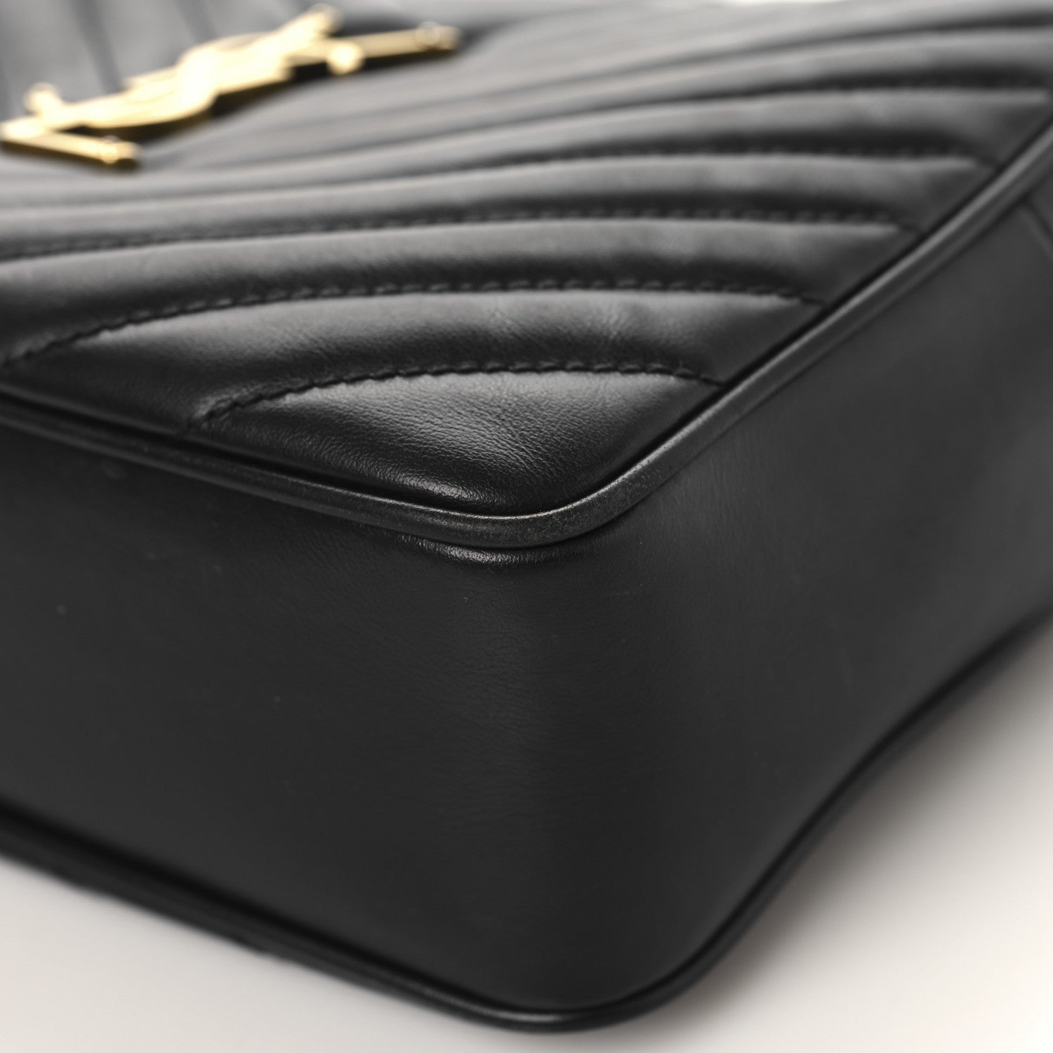 Saint Laurent Calfskin Matelasse Monogram Lou Camera Bag Black 10 of 13