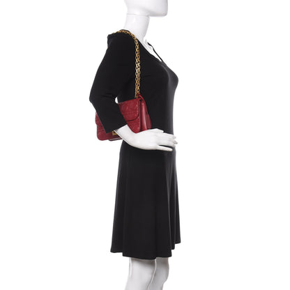 Christian Dior Lambskin Cannage Small Dioraddict Flap Bag Red 2 of 9