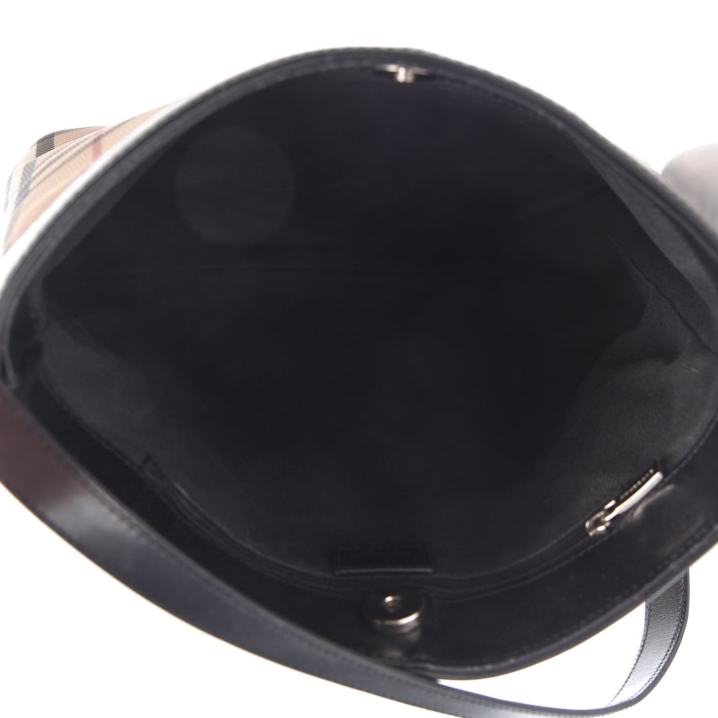 House Check Shoulder Bag Black