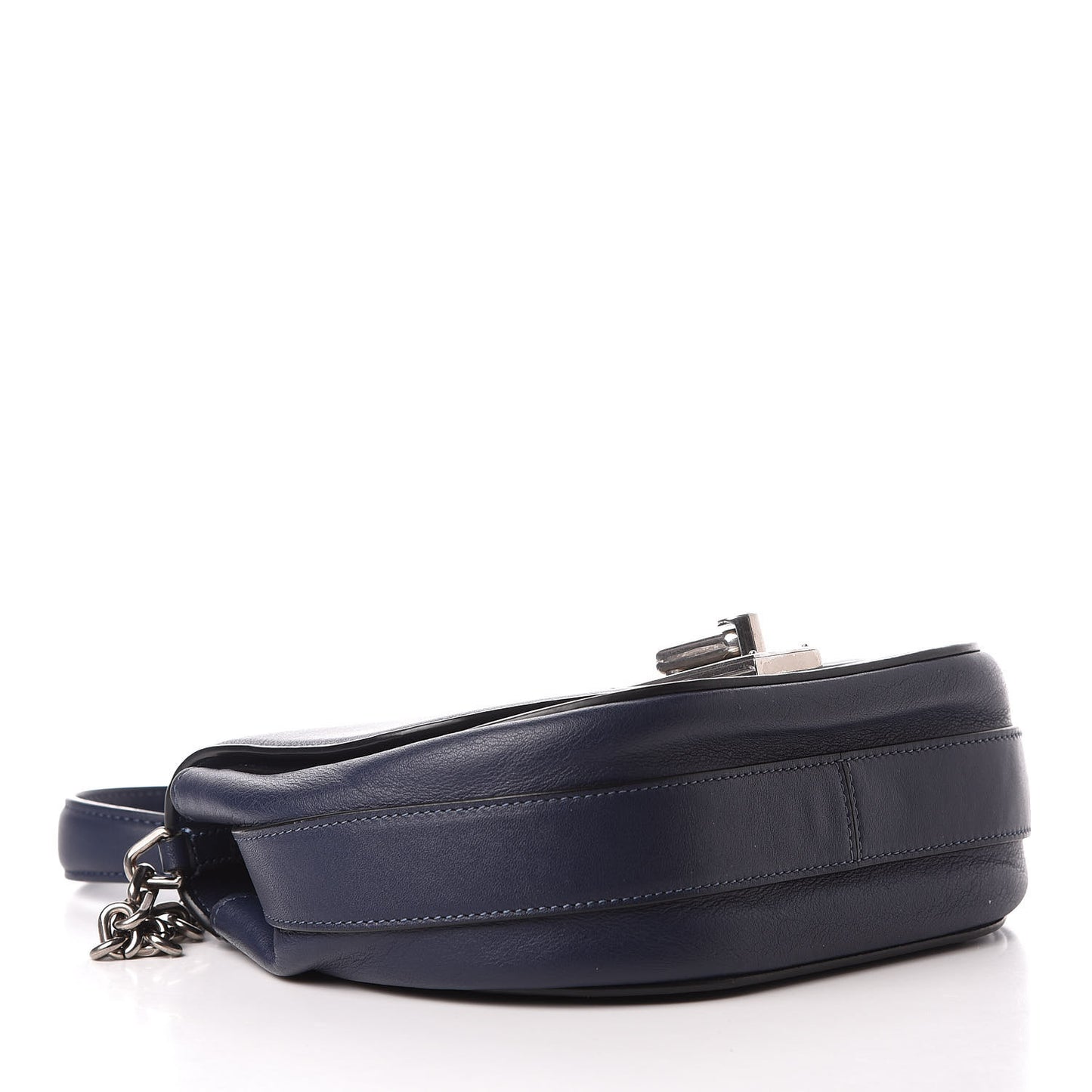 Calfskin West End The Jane Saddle Bag Navy