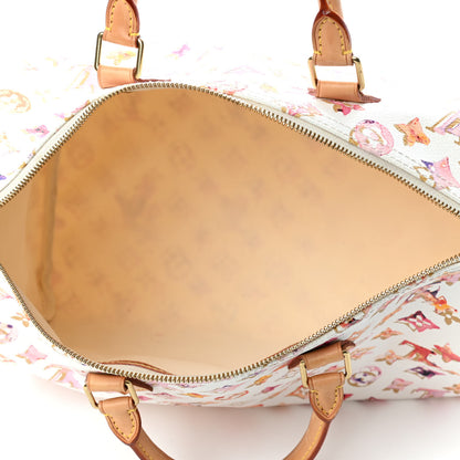 Louis Vuitton Watercolor Aquarelle Speedy 35 White 4 of 4