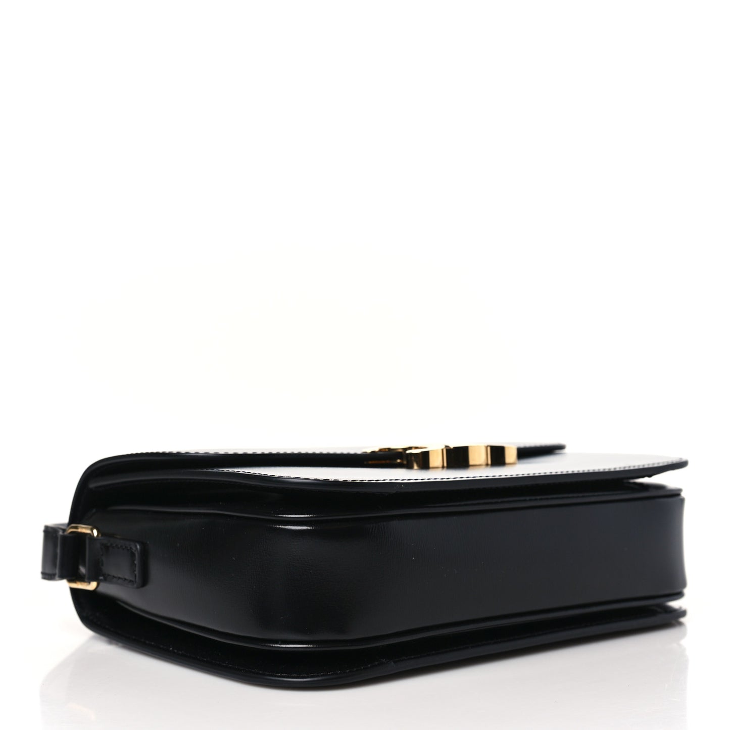 Shiny Calfskin Medium Triomphe Black