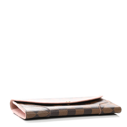 Louis Vuitton Damier Ebene Caissa Wallet Rose Ballerine 4 of 7
