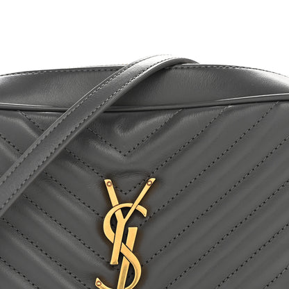 Saint Laurent Calfskin Matelasse Monogram Lou Camera Bag Storm 8 of 10