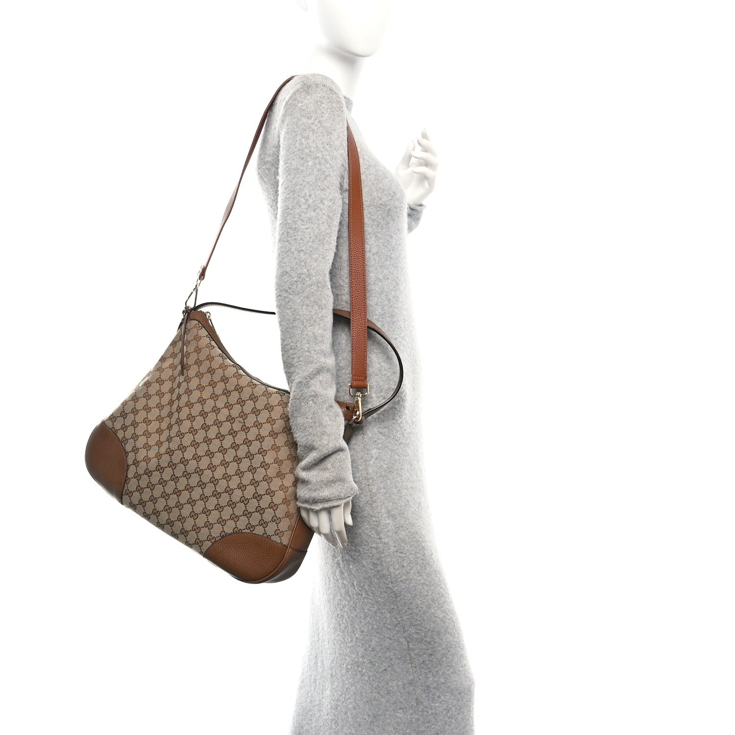 Gucci Soft GG Monogram Large Margaux Hobo Brown 2 of 10