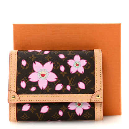 Louis Vuitton LV X TM Monogram Cherry Blossom Victorine Wallet Sakura Brown 7 of 7