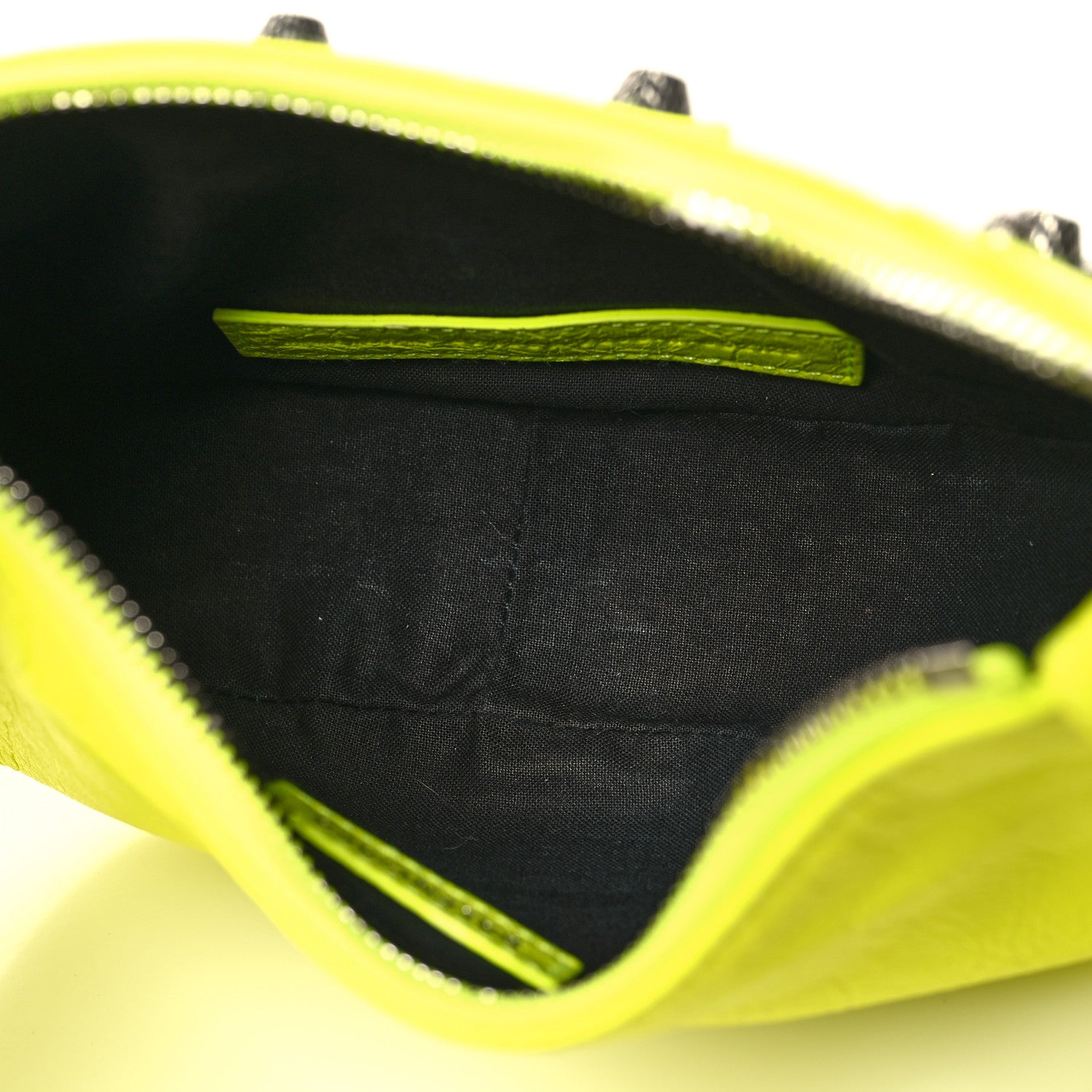 Balenciaga Agneau Arena Le Cagole Shoulder Bag XS Fluo Yellow 6 of 13