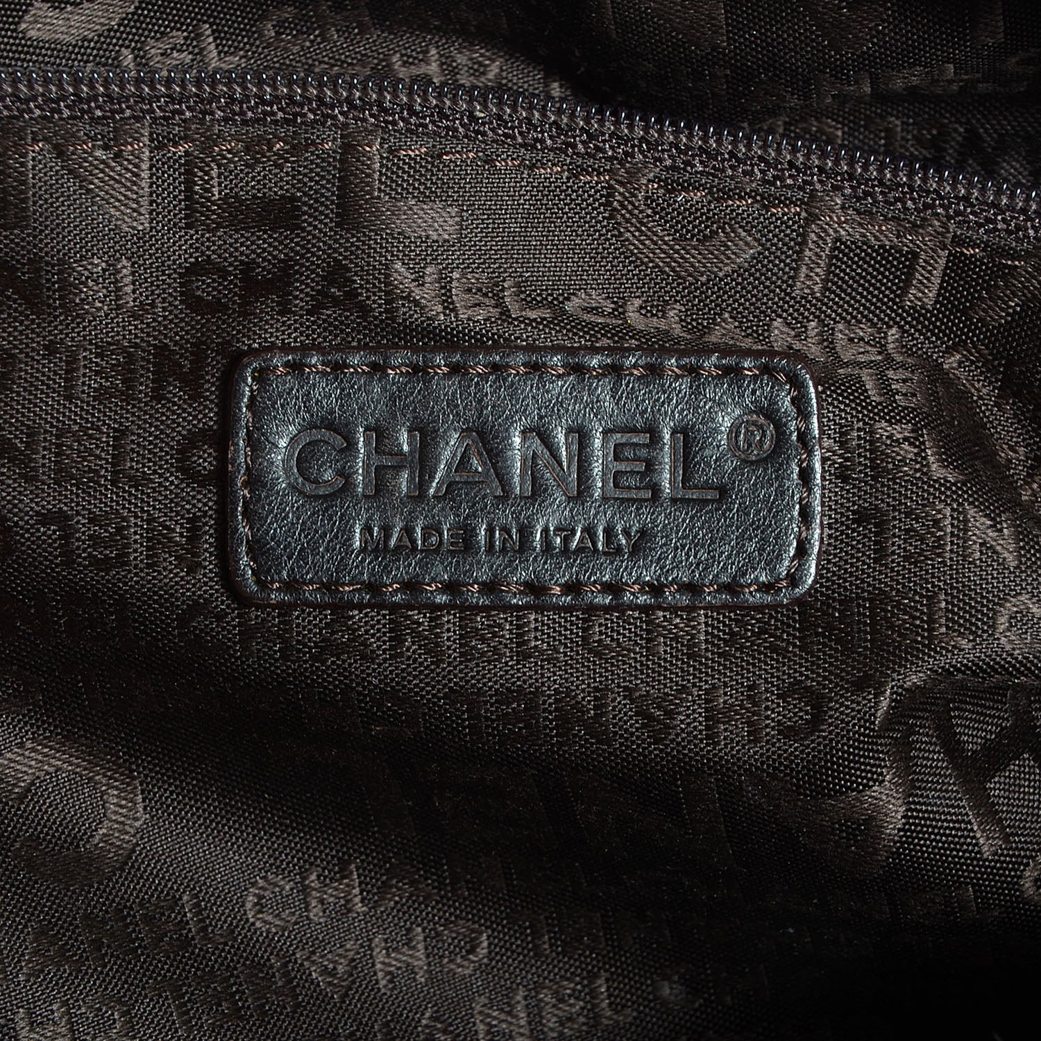 Chanel Caviar Square Stitched Large Tote Dark Purple 6 of 7