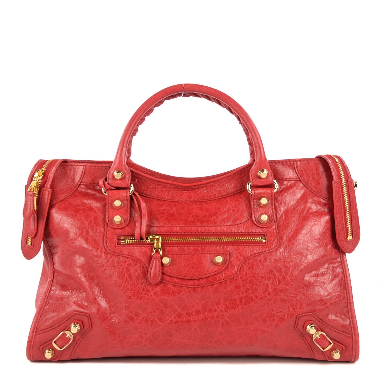 Balenciaga Agneau Giant 12 Gold Hardware City Rouge Cardinal 1 of 12