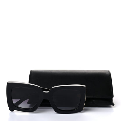 Chanel Acetate Rectangle Sunglasses 5435 Black 7 of 7