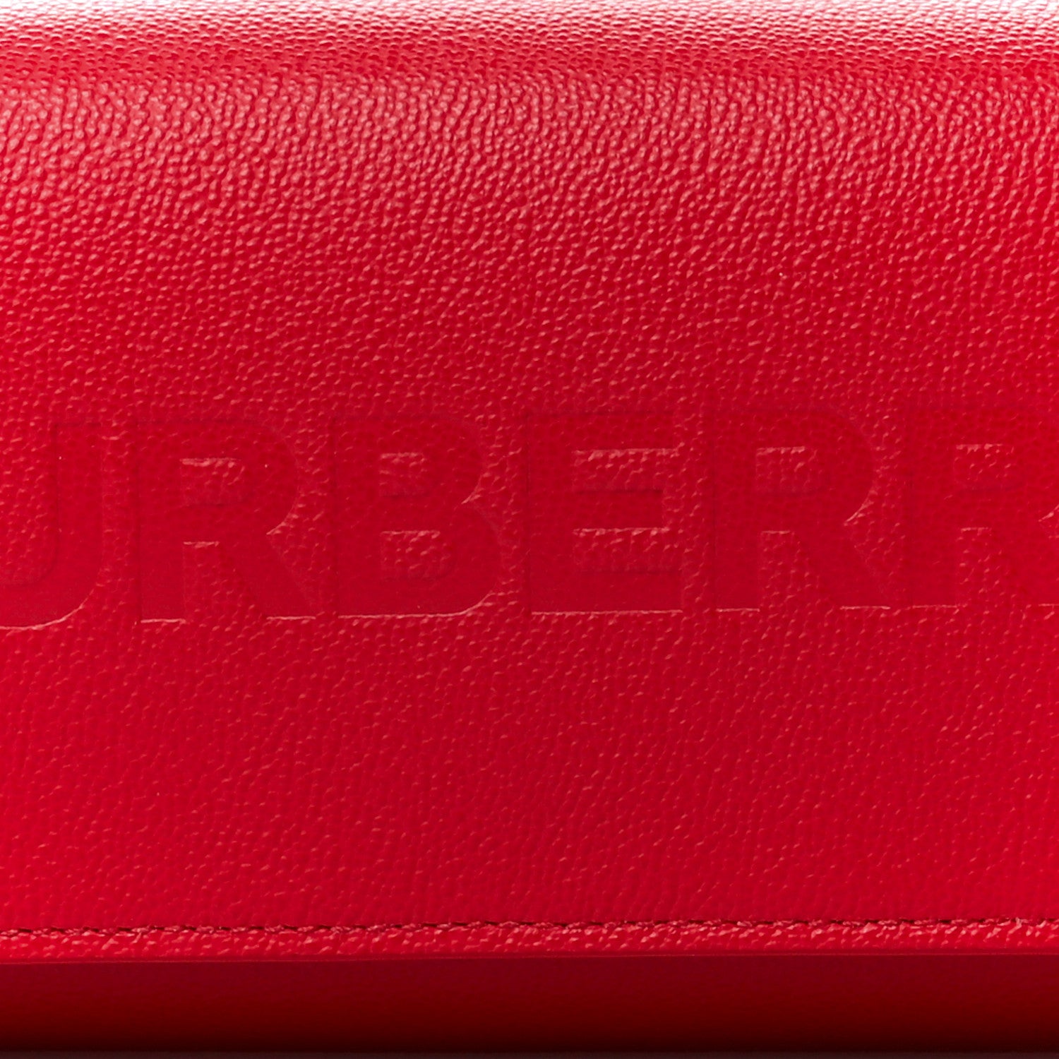 Burberry Calfskin Logo Hazelmere Wallet With Detachable Strap Red 8 of 10