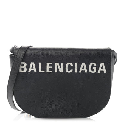 Balenciaga Signature Grained Calfskin Logo S Ville Day Bag Black 1 of 15