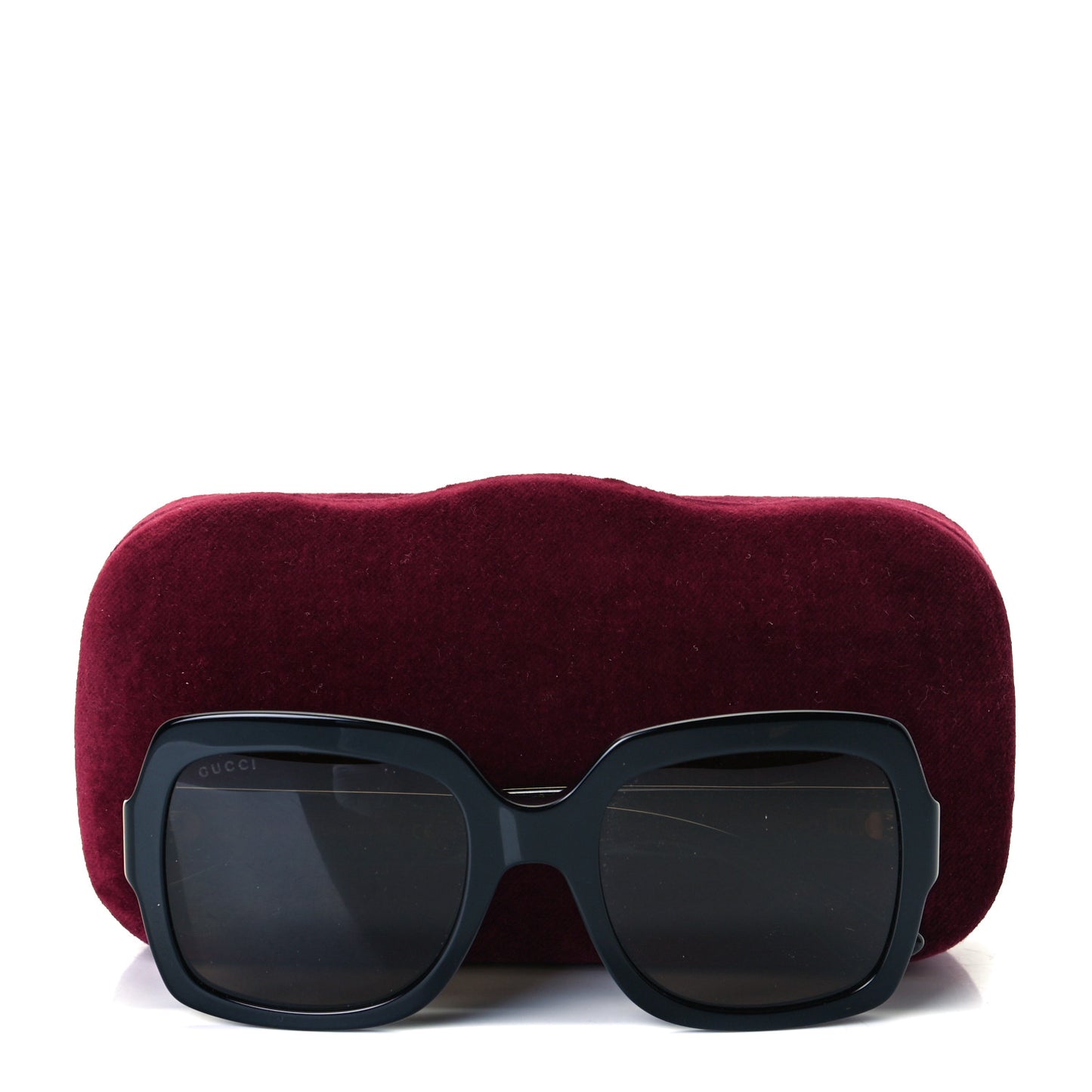 Acetate Oversize Square Web GG 0036S Sunglasses Black Green