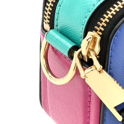 Marc Jacobs Saffiano Small Snapshot Camera Bag Academy Blue Multicolor 11 of 11