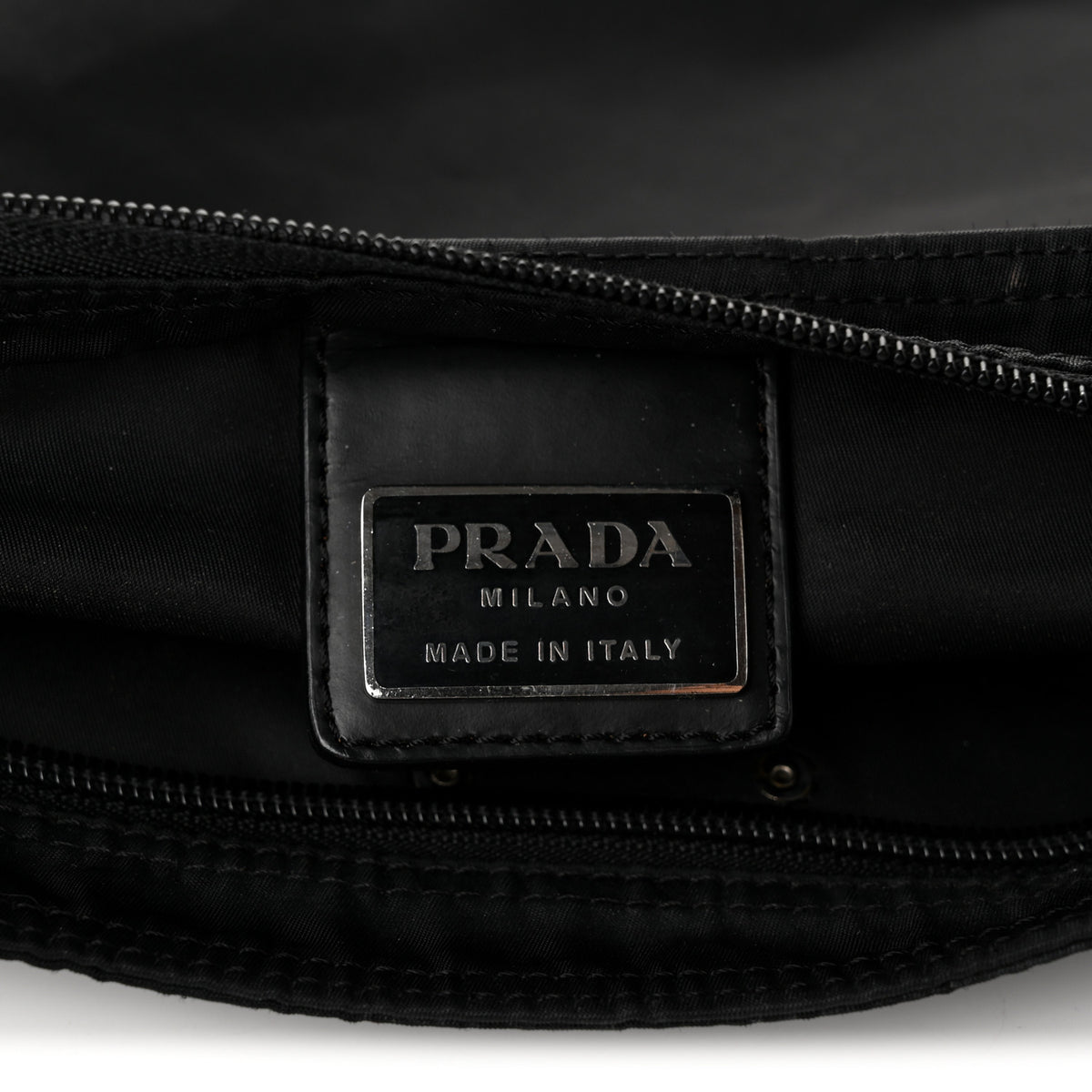 Nylon Vela Flat Messenger Bag Black