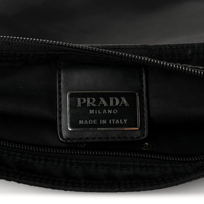 Prada Nylon Vela Flat Messenger Bag Black 6 of 9