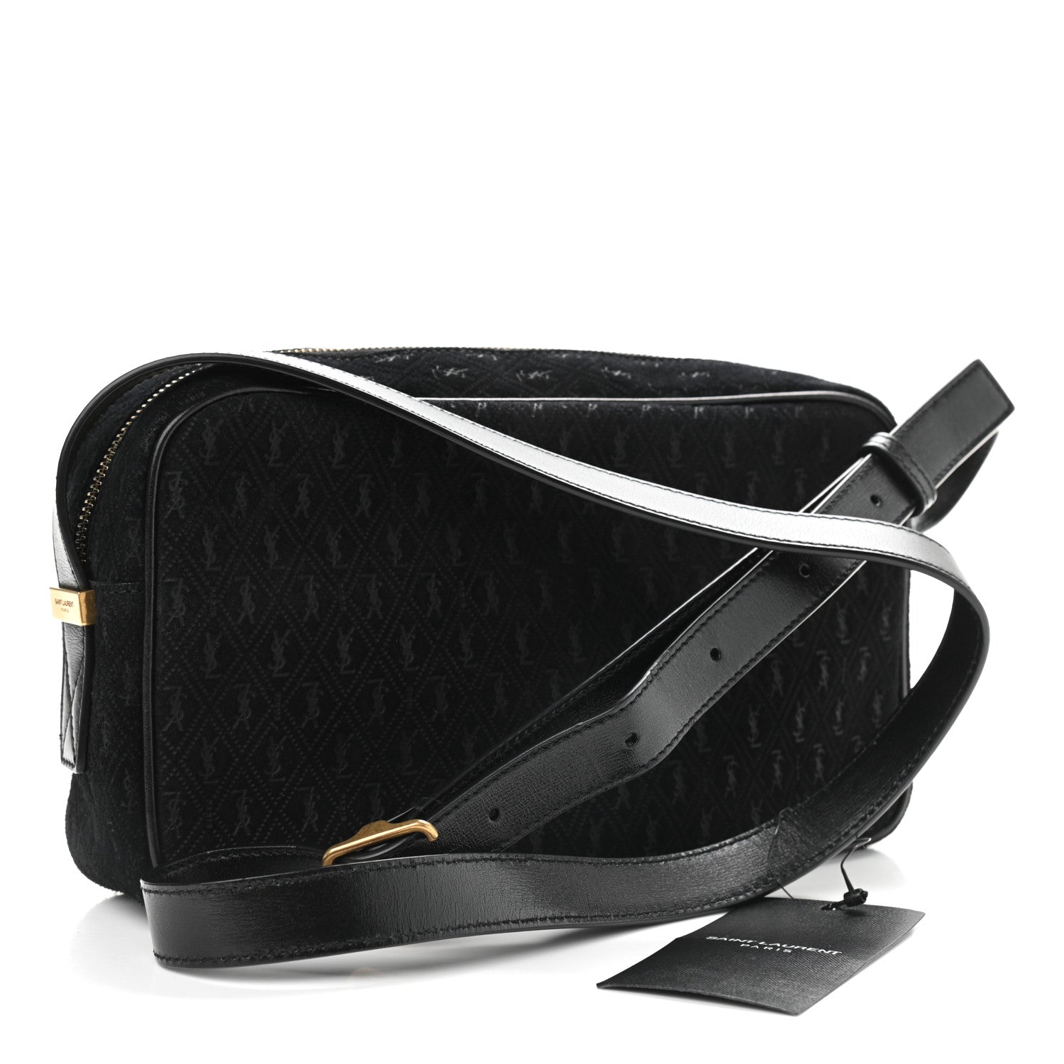 Saint Laurent Monogram All Over Camera Bag Black 3 of 11