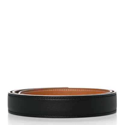 Hermes Swift Epsom 24mm Belt Strap 75 Black Gold 2 of 6