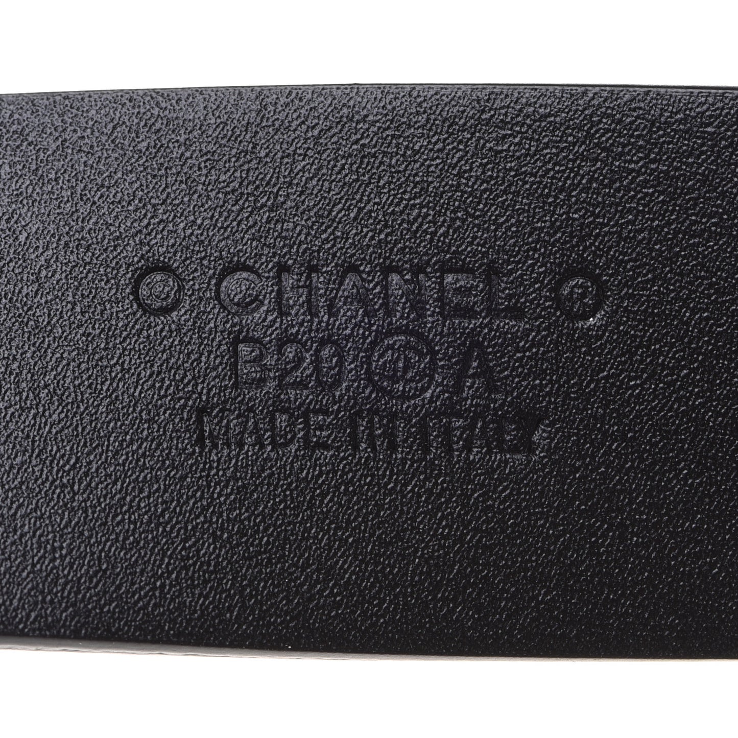 Calfskin Paris Button CC Belt 75 30 Black