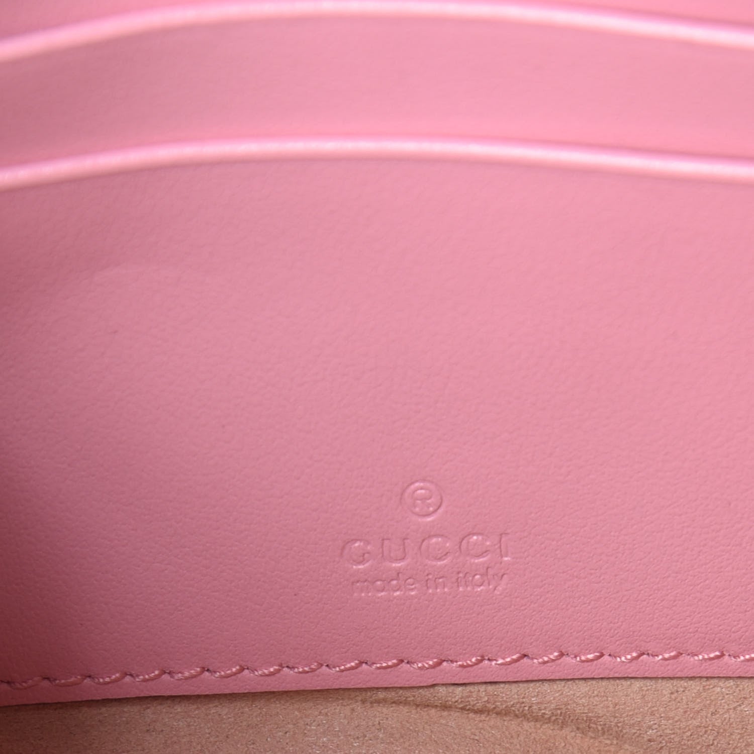Gucci Calfskin Matelasse GG Marmont Wrist Wallet Wild Rose 7 of 11