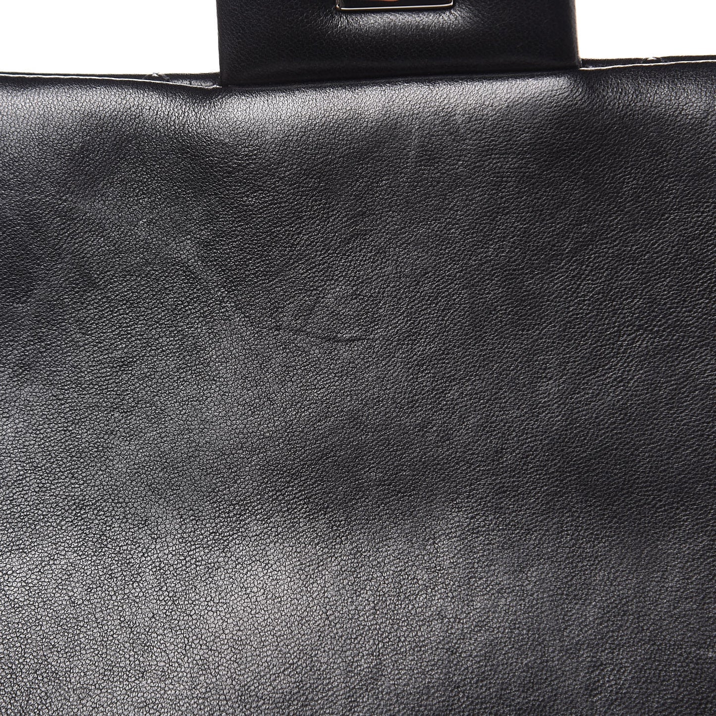 Lambskin Quilted Clutch With Chain Flap Black