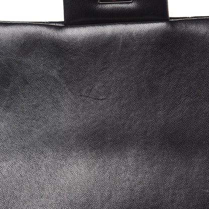 Chanel Lambskin Quilted Clutch With Chain Flap Black 10 of 11