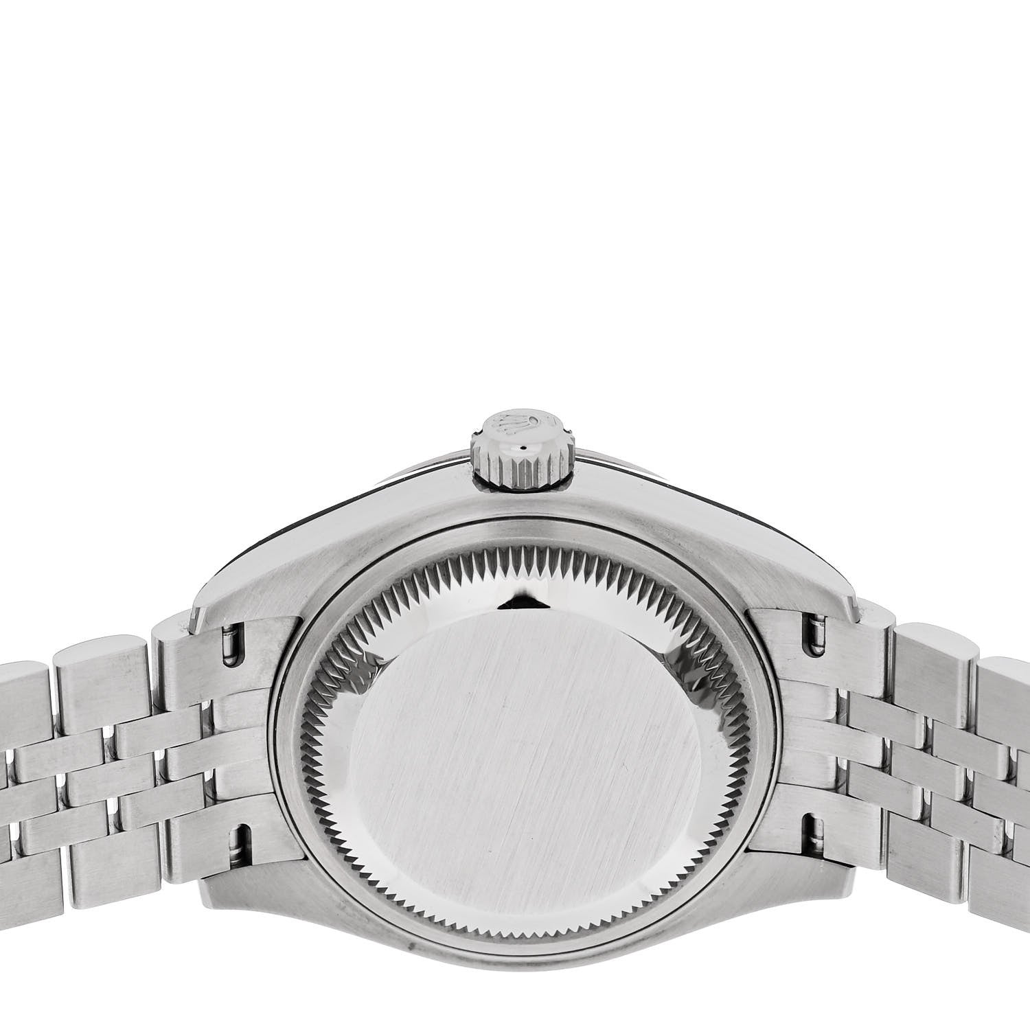 Rolex Stainless Steel 18K White Gold Diamond 28mm Oyster Perpetual Datejust Watch Dark Grey 279174 4 of 5