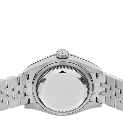 Rolex Stainless Steel 18K White Gold Diamond 28mm Oyster Perpetual Datejust Watch Dark Grey 279174 4 of 5