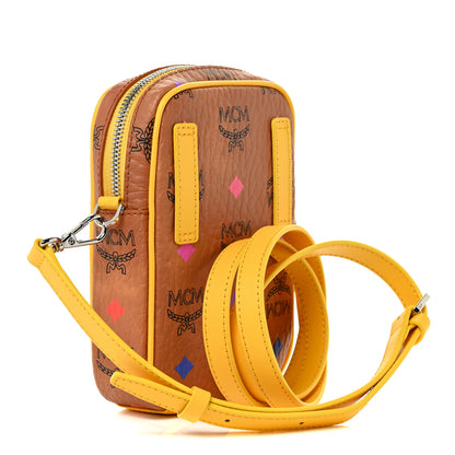 MCM Visetos X-Mini Crossbody Bag Cognac Freesia 3 of 10