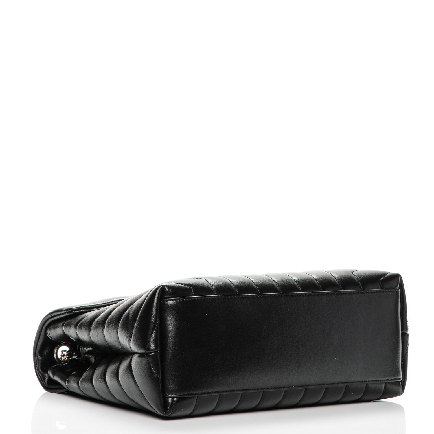 Saint Laurent Calfskin Y Quilted Monogram Medium Loulou Chain Satchel Black 4 of 7