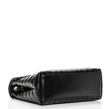 Saint Laurent Calfskin Y Quilted Monogram Medium Loulou Chain Satchel Black 4 of 7
