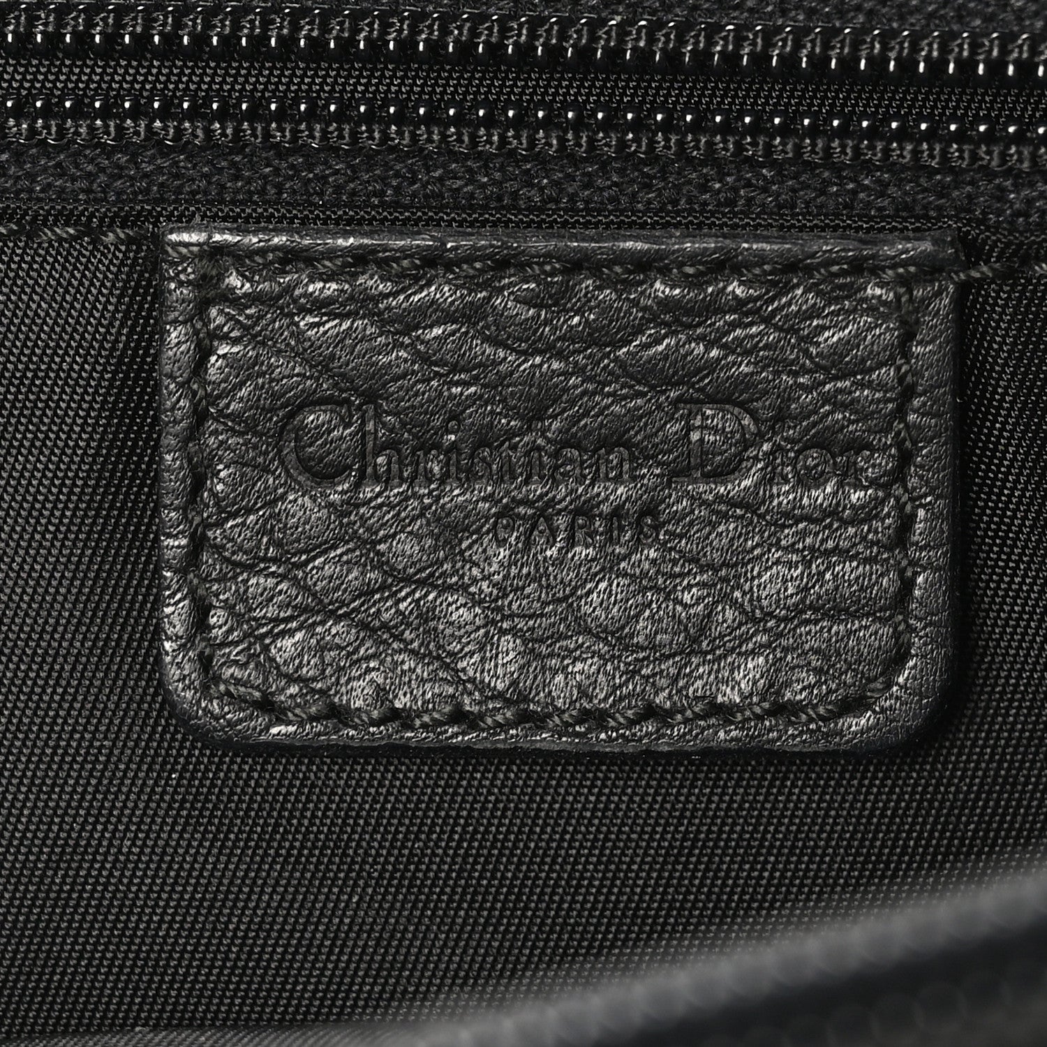 Christian Dior Calfskin Belted Pants Shoulder Bag Black 6 of 10