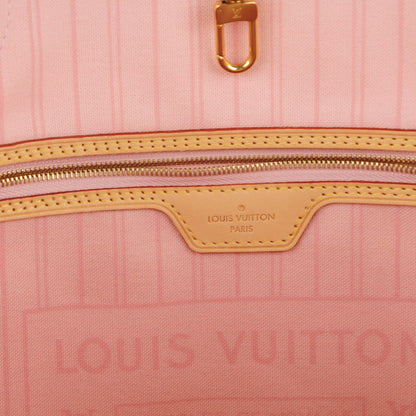 Louis Vuitton Damier Azur Neo Neverfull MM Rose Ballerine 8 of 9