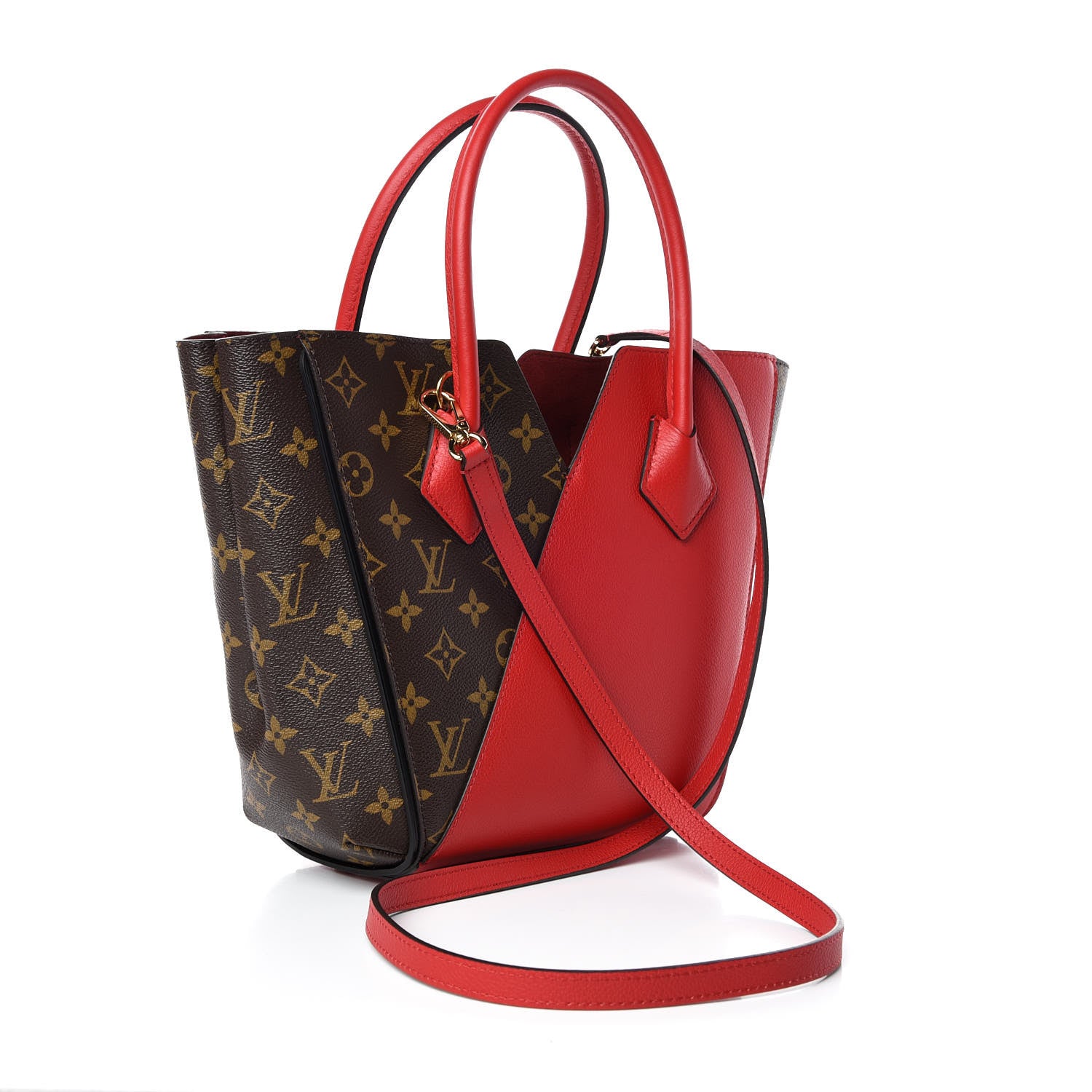 Louis Vuitton Calfskin Monogram Kimono Tote PM Cherry 4 of 9