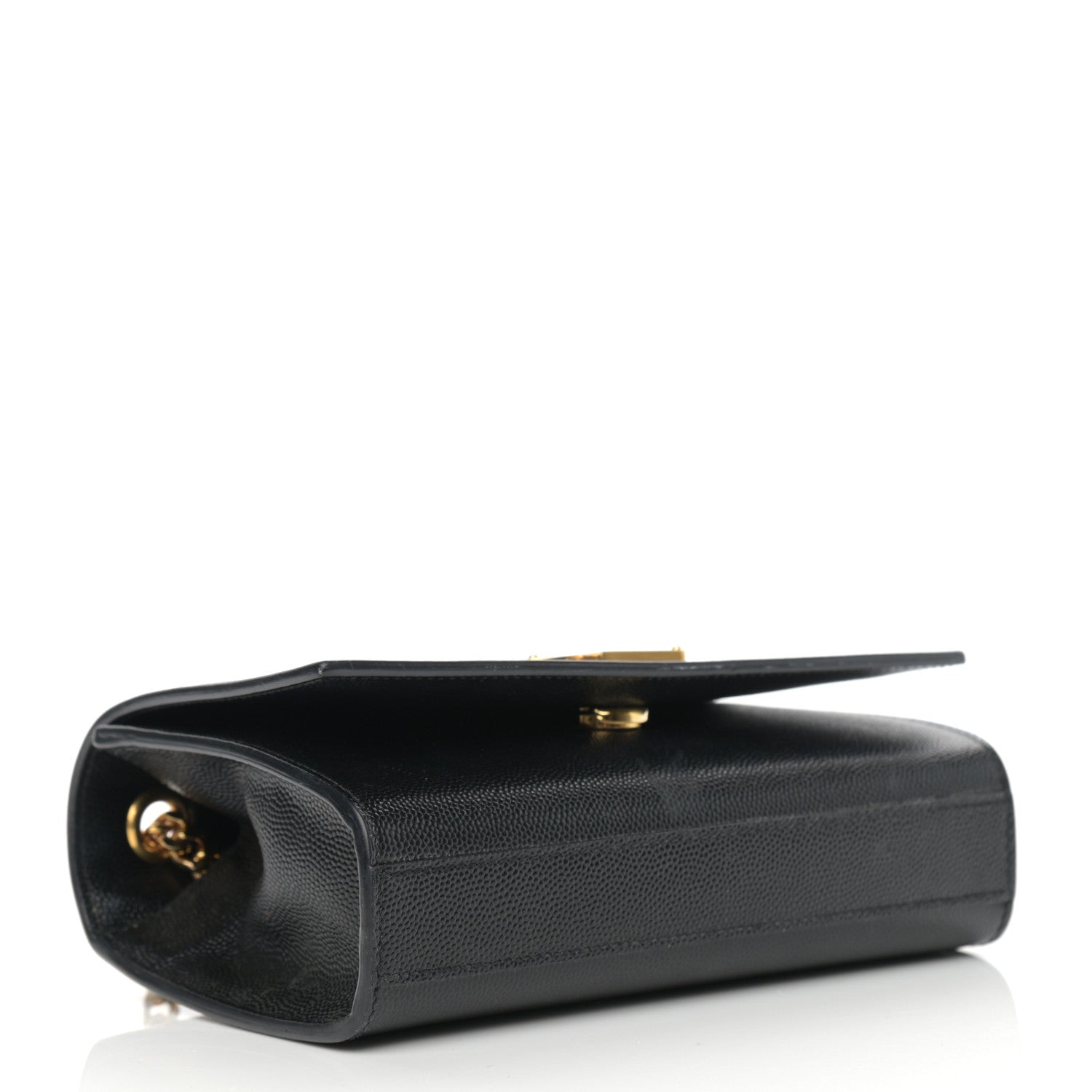 Saint Laurent Grain De Poudre Small Monogram Kate Satchel Black 4 of 12